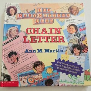 Babysitters Club, Chain Letter, Ann M Martin, hardback, nineties nostalgia, 1993